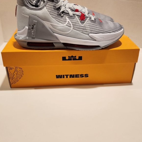 Nike LEBRON WITNESS 6 Pure Platinum🔥New Mens Gray Basketball Shoes CZ4052-003 - Picture 10 of 10
